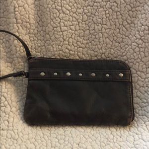 Brown wristlet